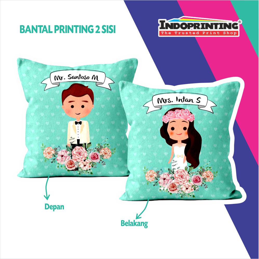 Bantal Full Printing Bolak Balik INDOPRINTING